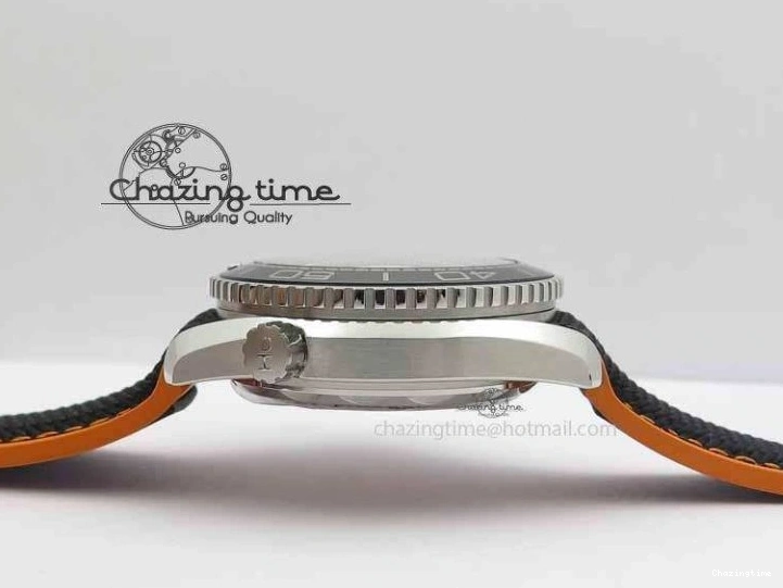 0521 Resilient Planet Ocean 2016 43.5mm SS OM 1:1 Best Edition Black Dial On Black Nylon Strap A 8167